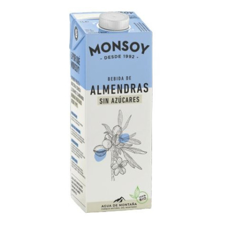 MONSOY LECHE DE ALMENDRA ECOLOGICO SIN AZUCARES