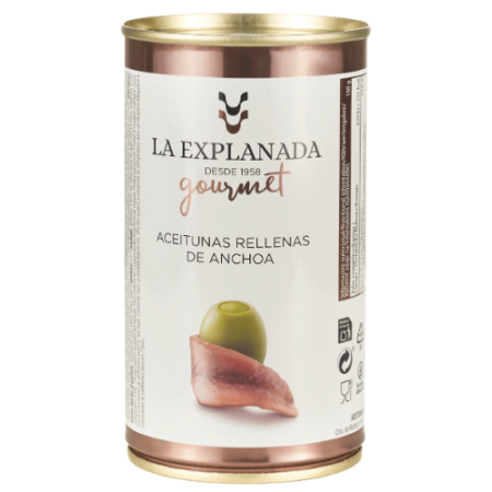 LA EXPLANADA ACEITUNAS GOURMET ANCHOA 350G