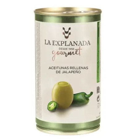 LA EXPLANADA ACEITUNAS GOURMET JALAPEÑO 350G