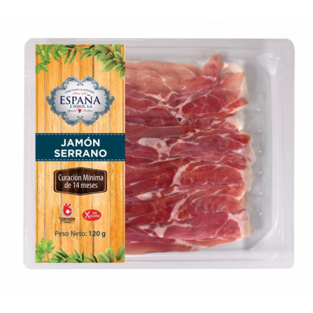 JAMON SERRANO SOBRE 120G ESPAÑA